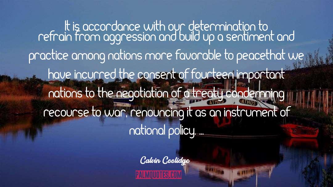 National Policy quotes by Calvin Coolidge