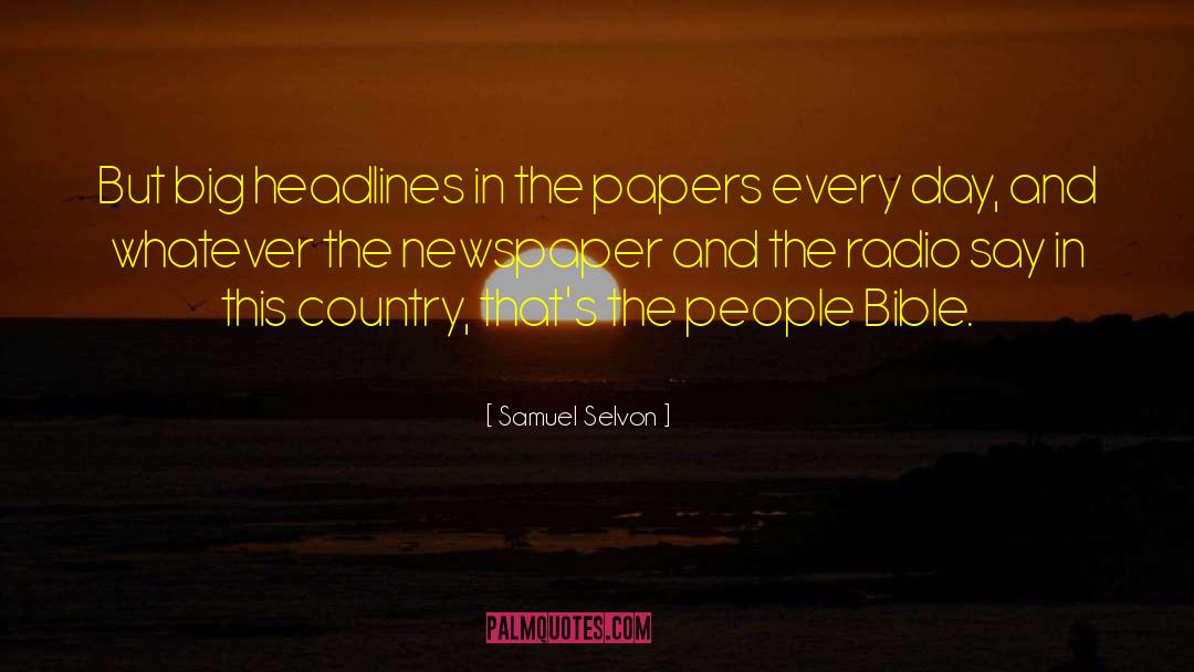 National Radio Day quotes by Samuel Selvon