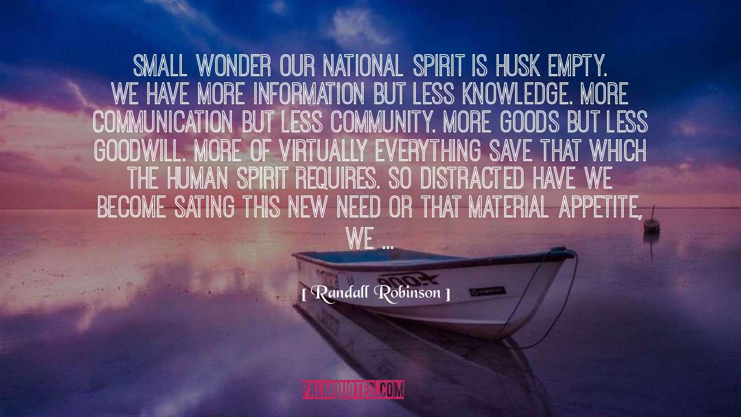 National Spirit quotes by Randall Robinson
