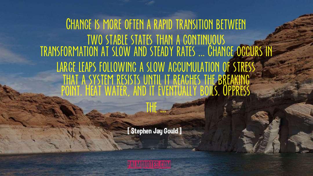 National Transformation quotes by Stephen Jay Gould