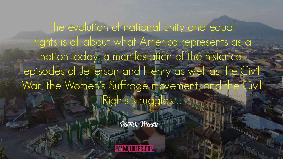 National Unity quotes by Patrick Mendis