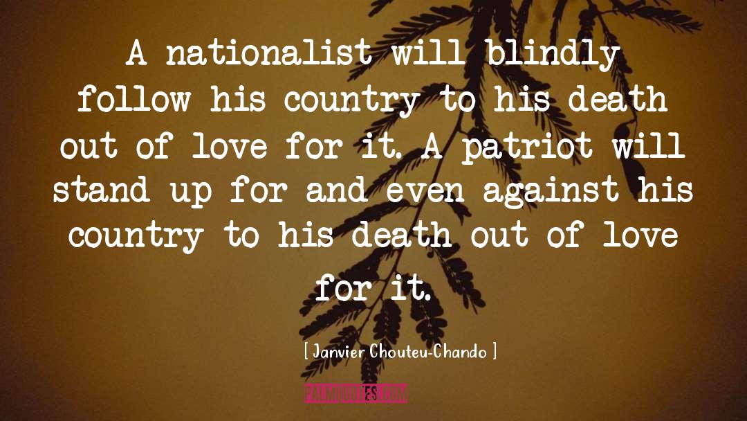 Nationalist quotes by Janvier Chouteu-Chando