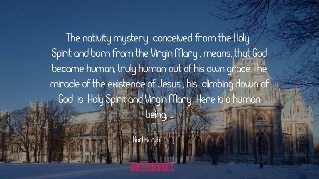 Nativity quotes by Karl Barth