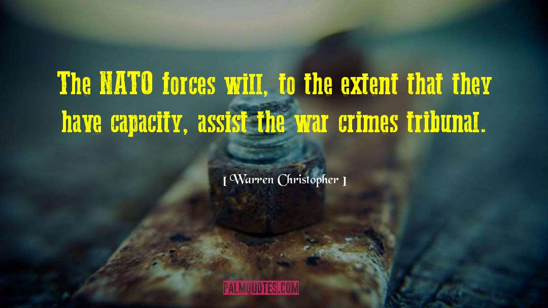 Nato Bombing quotes by Warren Christopher