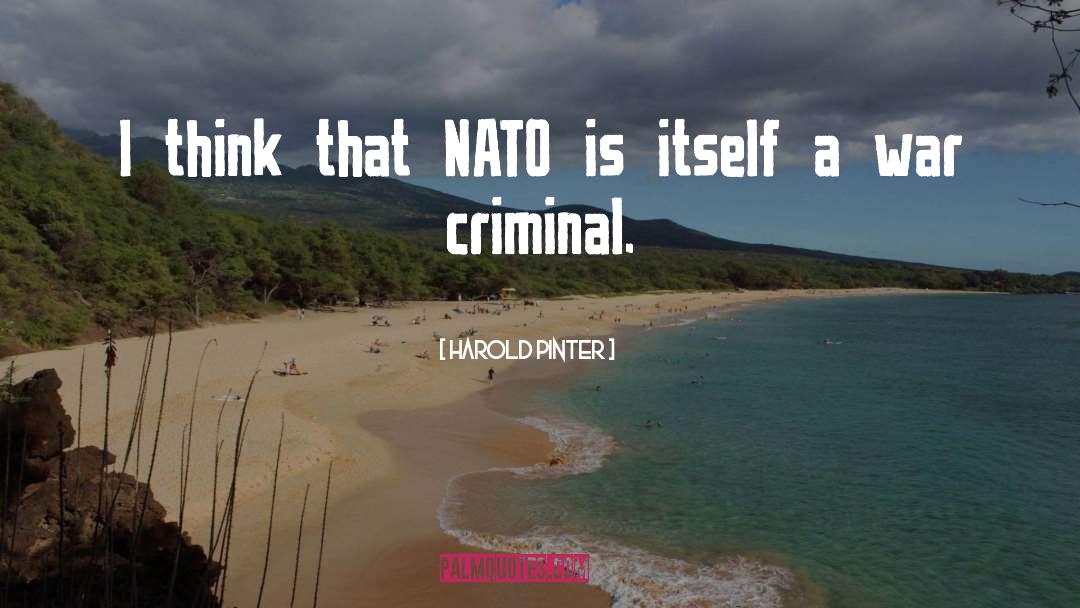 Nato quotes by Harold Pinter
