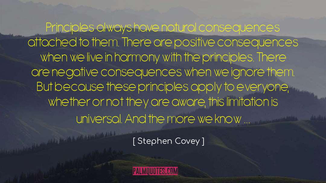 Natural Consequences quotes by Stephen Covey