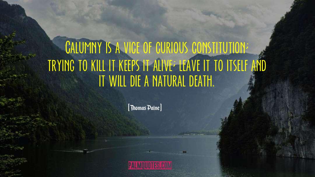 Natural Death quotes by Thomas Paine