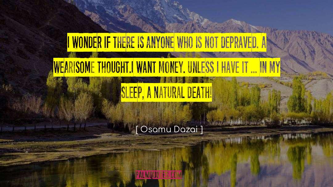 Natural Death quotes by Osamu Dazai