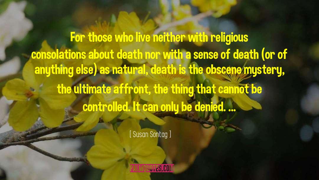 Natural Death quotes by Susan Sontag