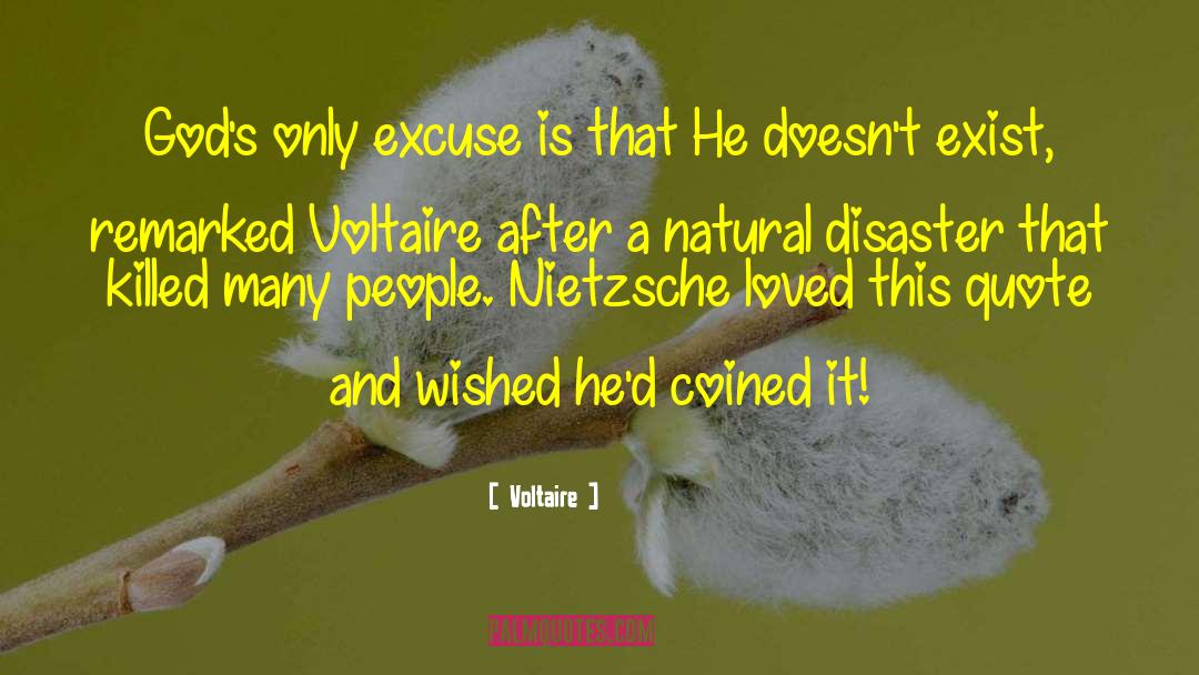 Natural Disaster quotes by Voltaire