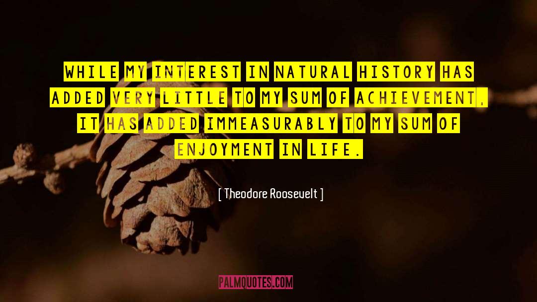 Natural History quotes by Theodore Roosevelt