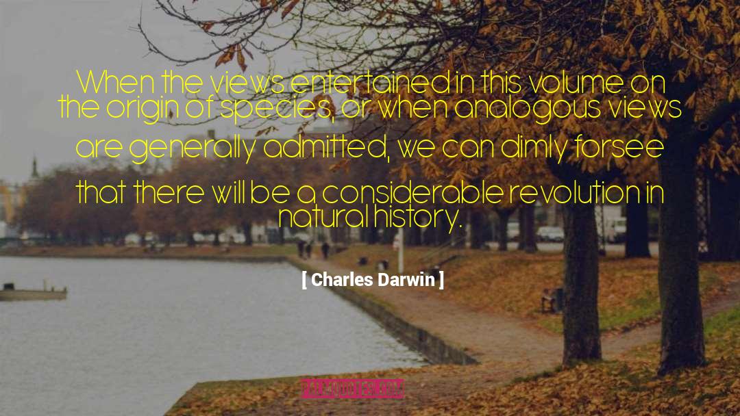 Natural History quotes by Charles Darwin