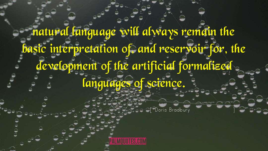 Natural Language Processing quotes by Doris Bradbury