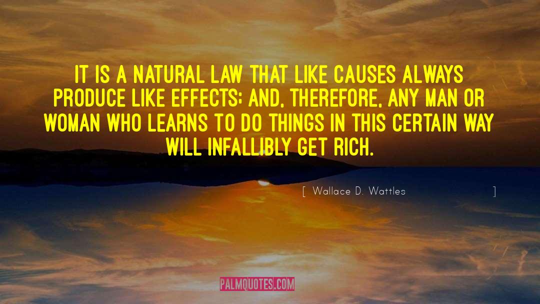 Natural Law quotes by Wallace D. Wattles