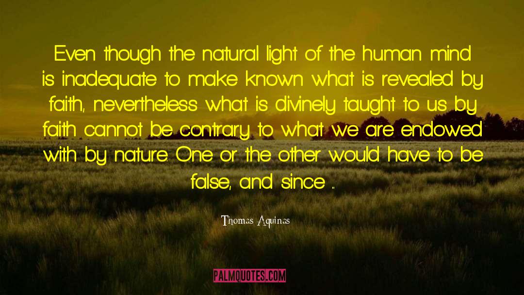 Natural Light quotes by Thomas Aquinas