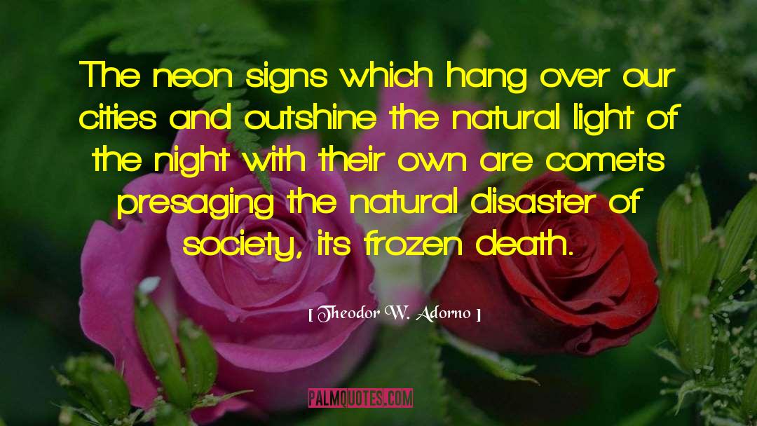 Natural Light quotes by Theodor W. Adorno