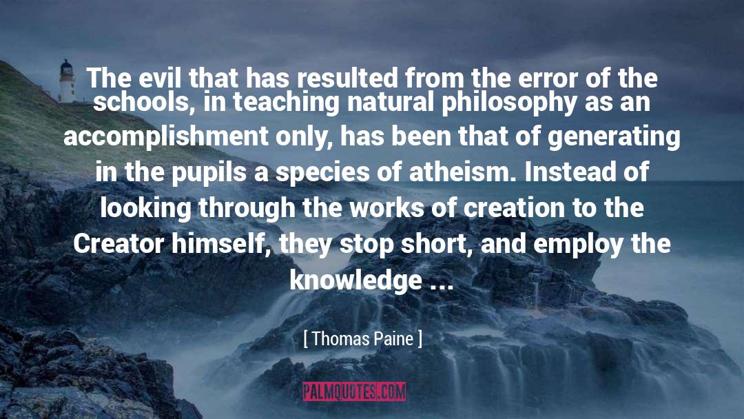 Natural Philosophy quotes by Thomas Paine