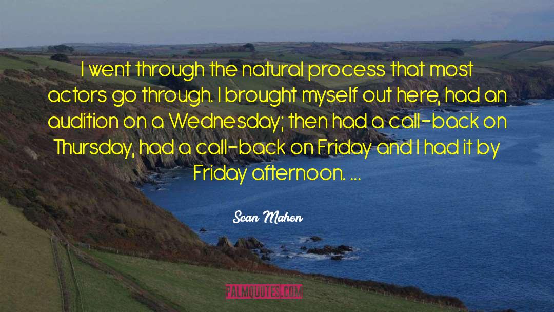 Natural Process quotes by Sean Mahon