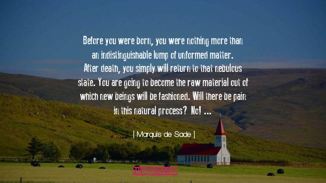 Natural Process quotes by Marquis De Sade
