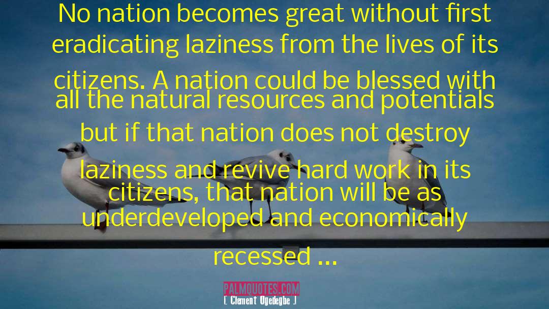 Natural Resources quotes by Clement Ogedegbe