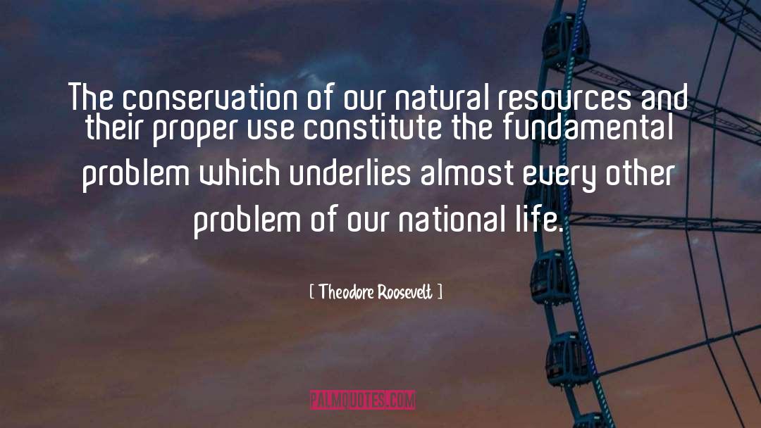 Natural Resources quotes by Theodore Roosevelt