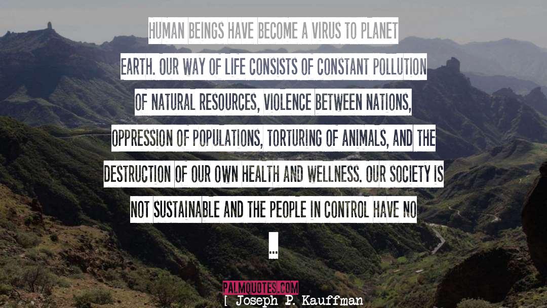 Natural Resources quotes by Joseph P. Kauffman