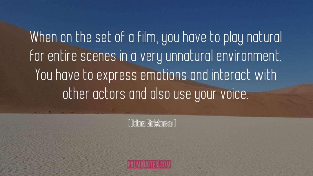 Natural Scene quotes by Helena Christensen