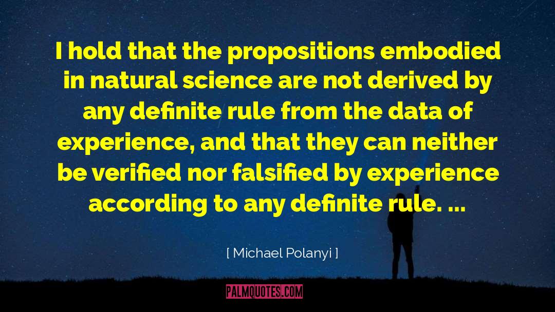 Natural Science quotes by Michael Polanyi