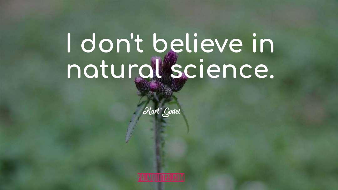 Natural Science quotes by Kurt Godel