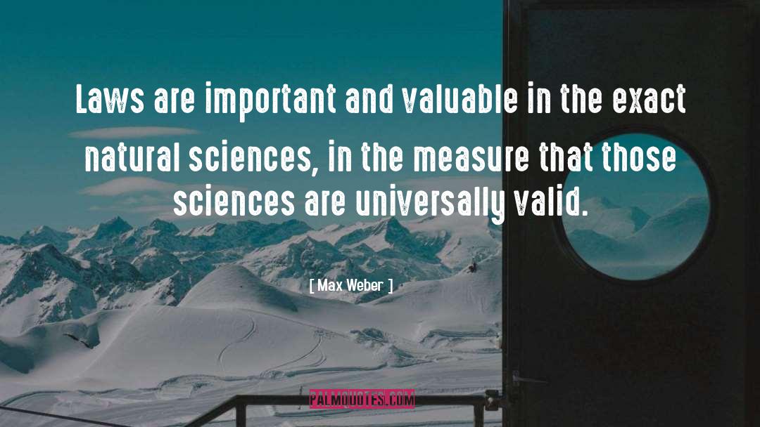 Natural Sciences quotes by Max Weber