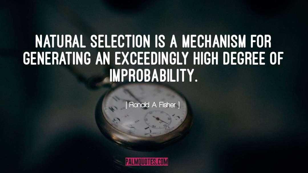 Natural Selection quotes by Ronald A. Fisher
