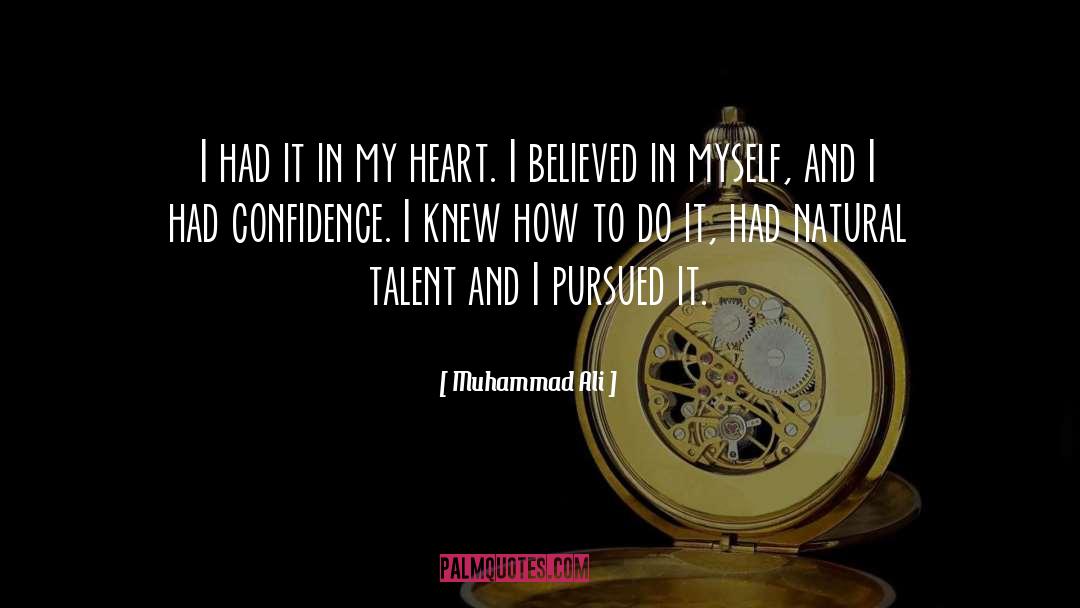 Natural Talent quotes by Muhammad Ali