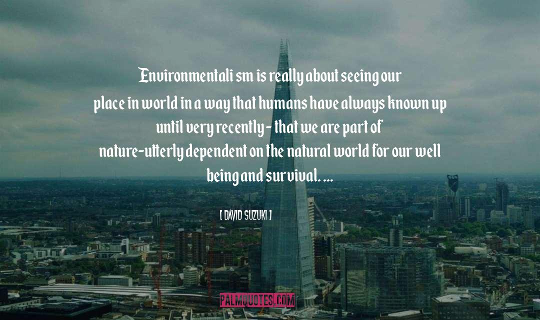 Natural World quotes by David Suzuki