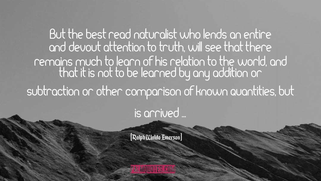 Naturalist quotes by Ralph Waldo Emerson