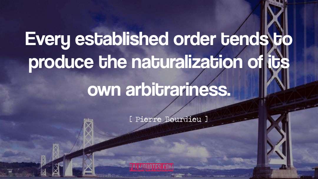 Naturalization quotes by Pierre Bourdieu