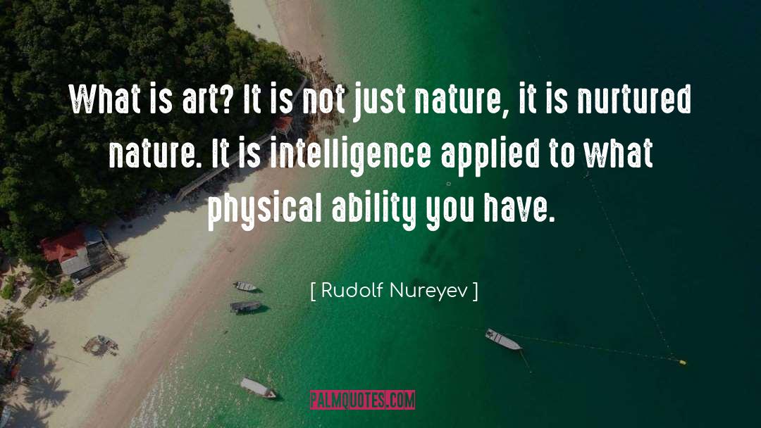 Nature Art quotes by Rudolf Nureyev