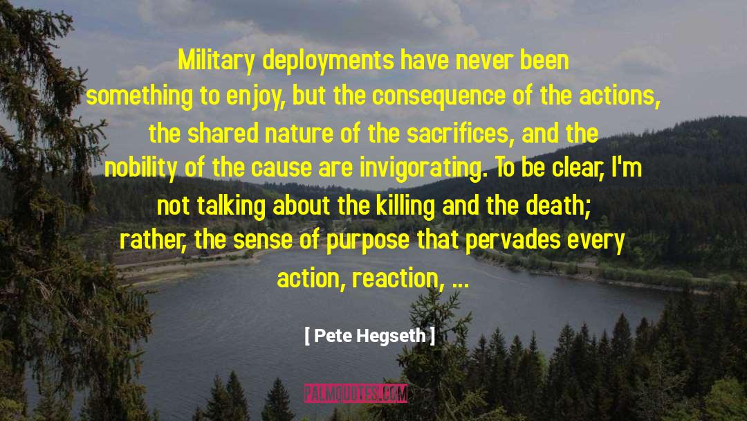 Nature Death quotes by Pete Hegseth