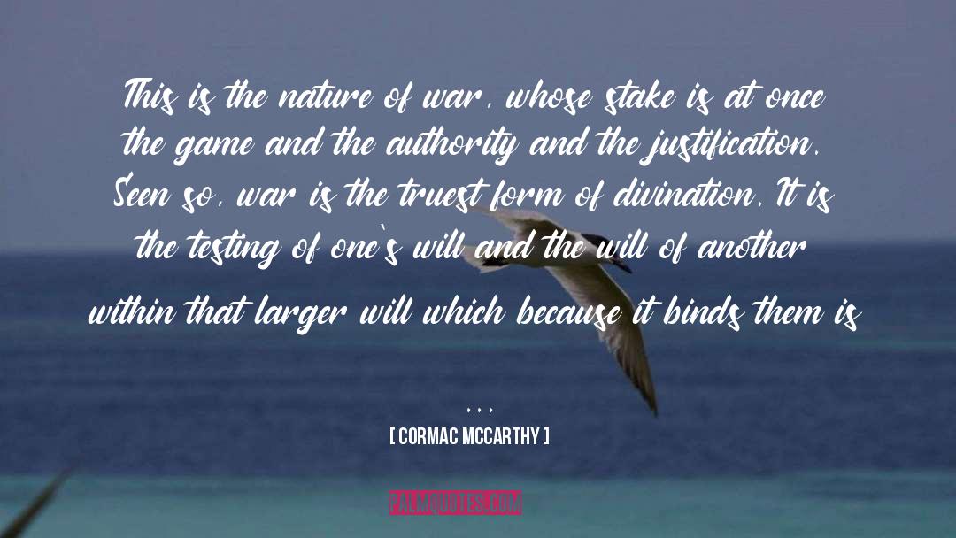 Nature Description quotes by Cormac McCarthy
