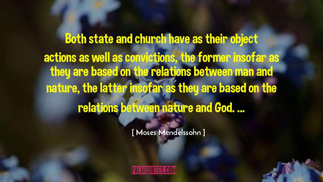 Nature God quotes by Moses Mendelssohn