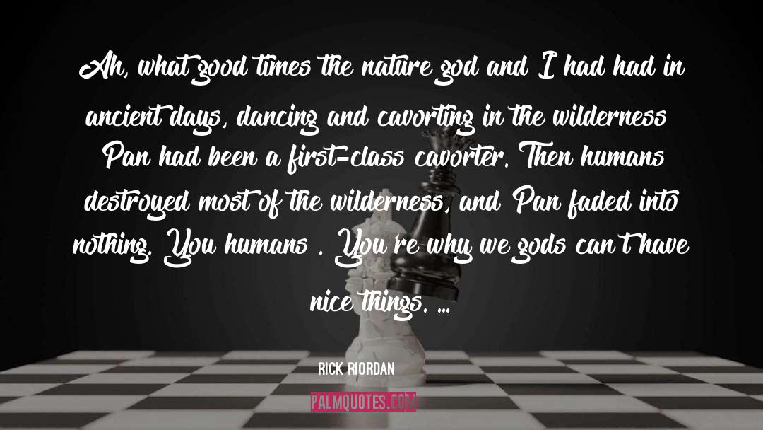 Nature God quotes by Rick Riordan