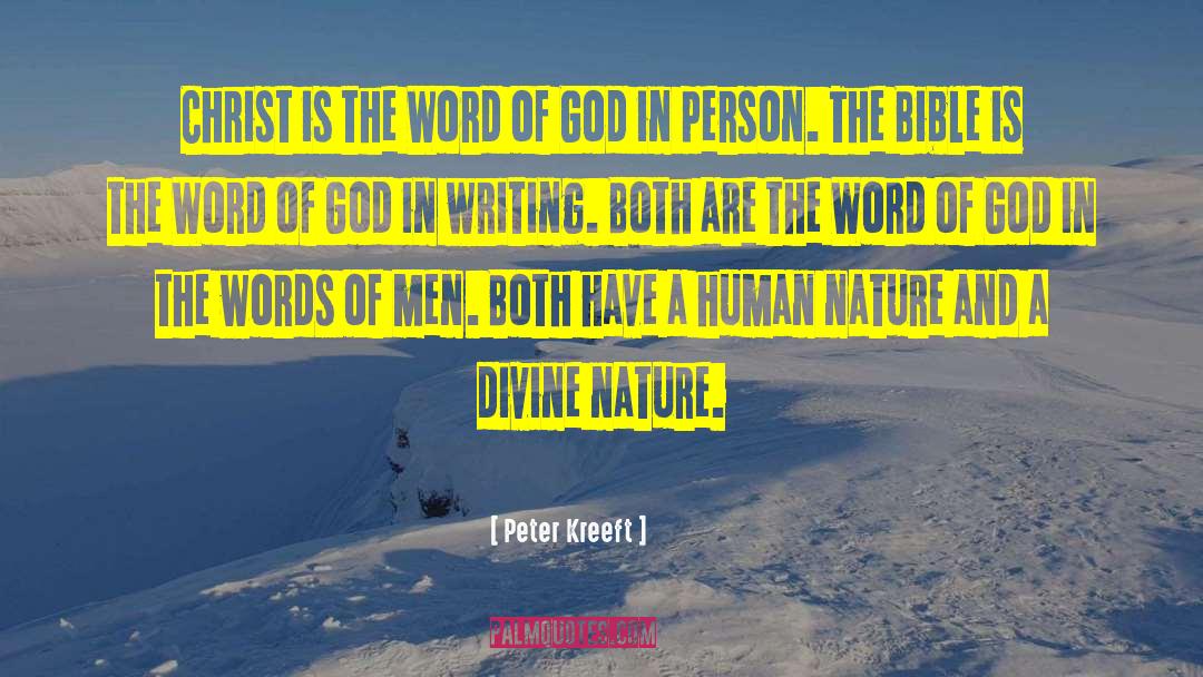 Nature God quotes by Peter Kreeft