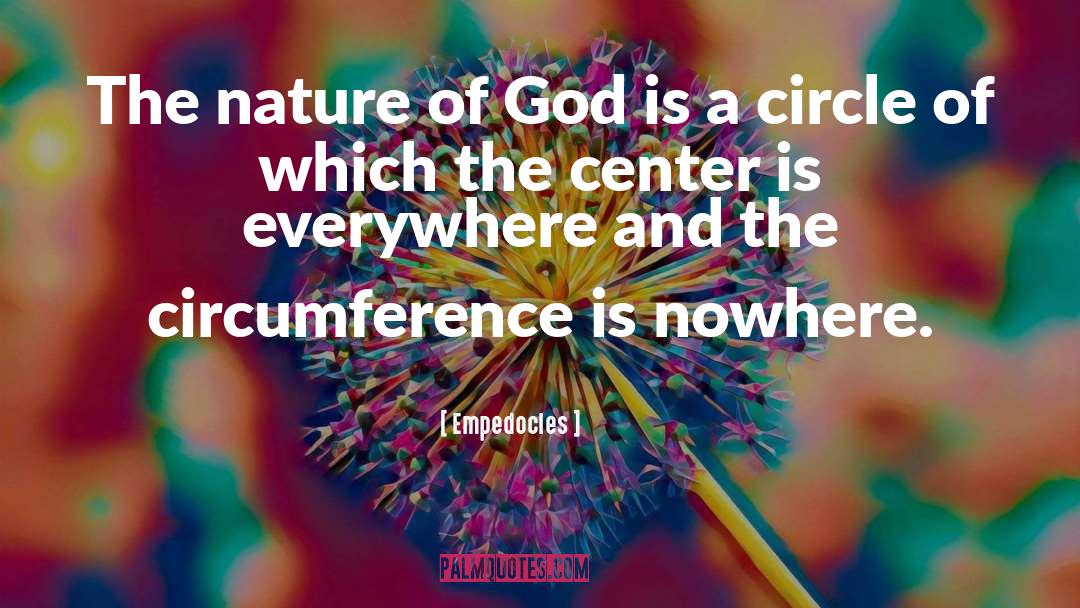 Nature God quotes by Empedocles