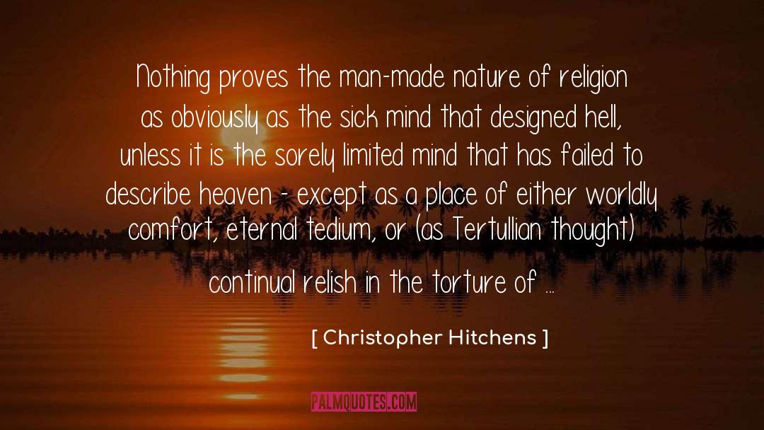 Nature Inspiration quotes by Christopher Hitchens