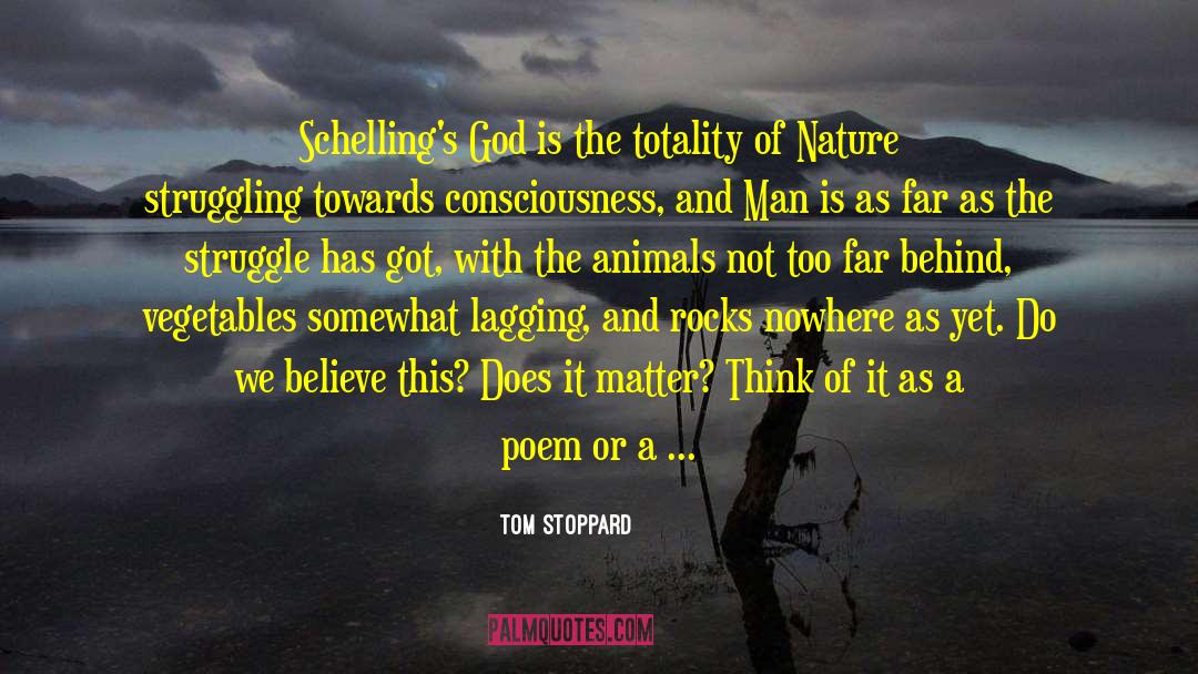 Nature Inspiration quotes by Tom Stoppard