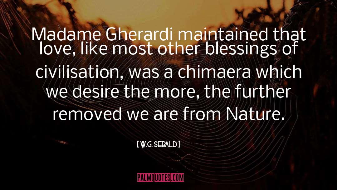 Nature Love quotes by W.G. Sebald