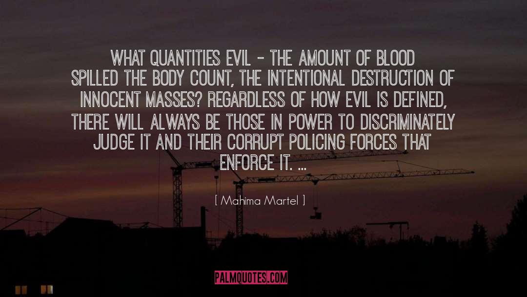 Nature Of Evil quotes by Mahima Martel