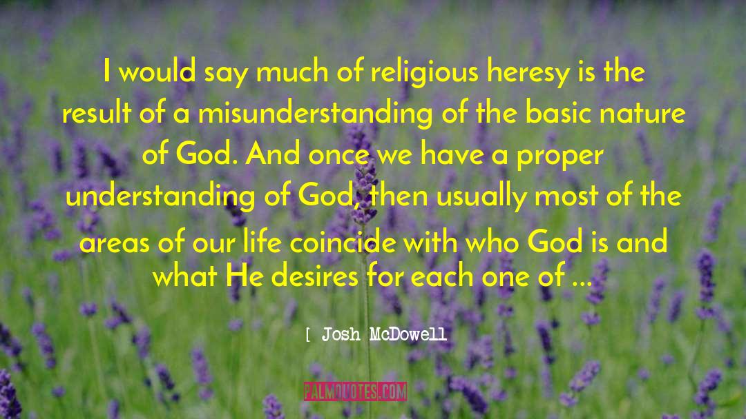 Nature Of God quotes by Josh McDowell