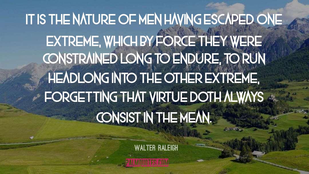 Nature Of Man quotes by Walter Raleigh