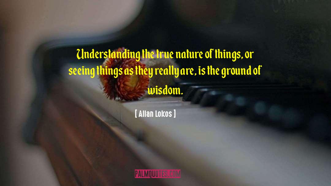 Nature Of Things quotes by Allan Lokos