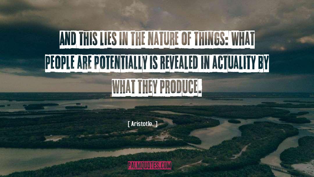 Nature Of Things quotes by Aristotle.